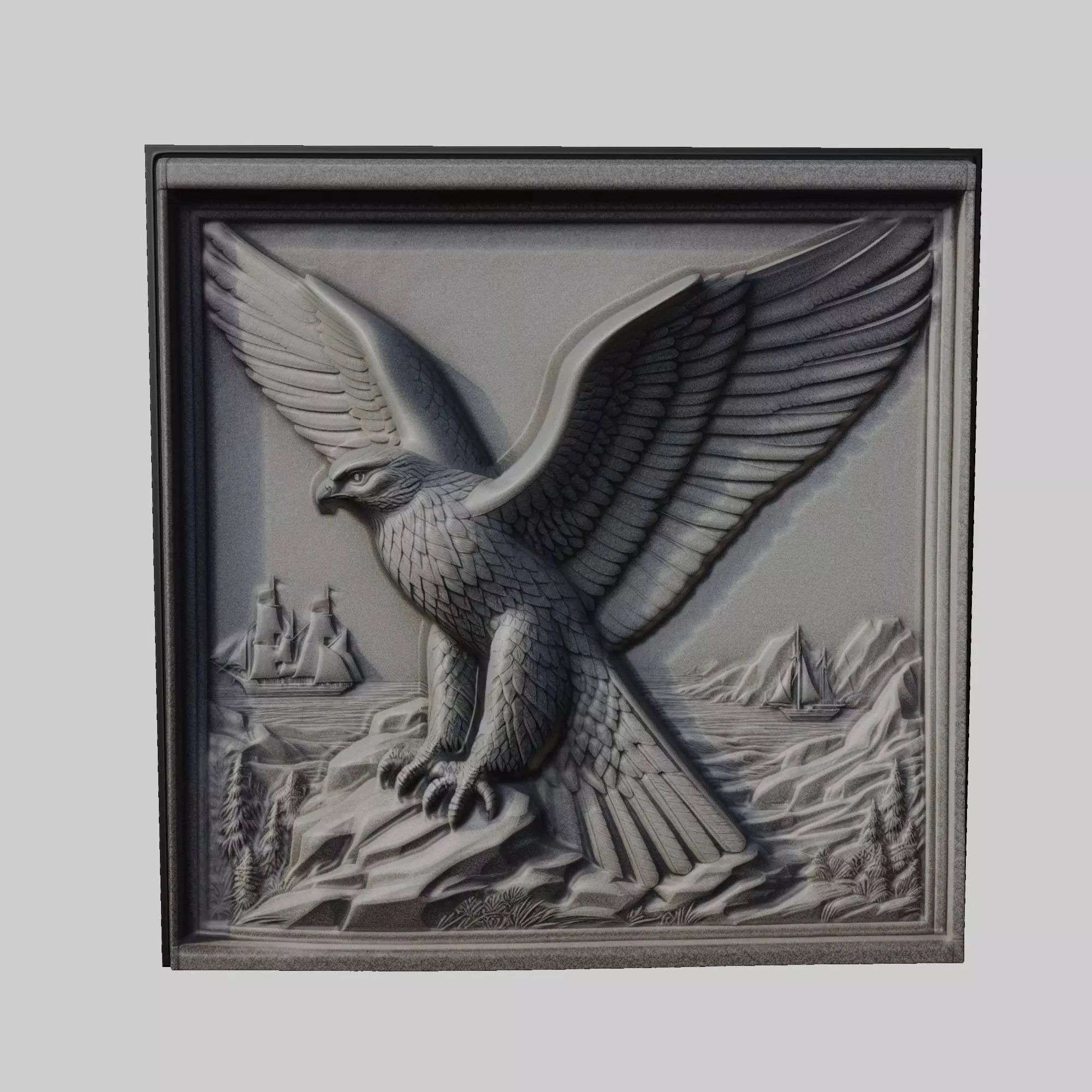 Hawk Animal 3D print model_0