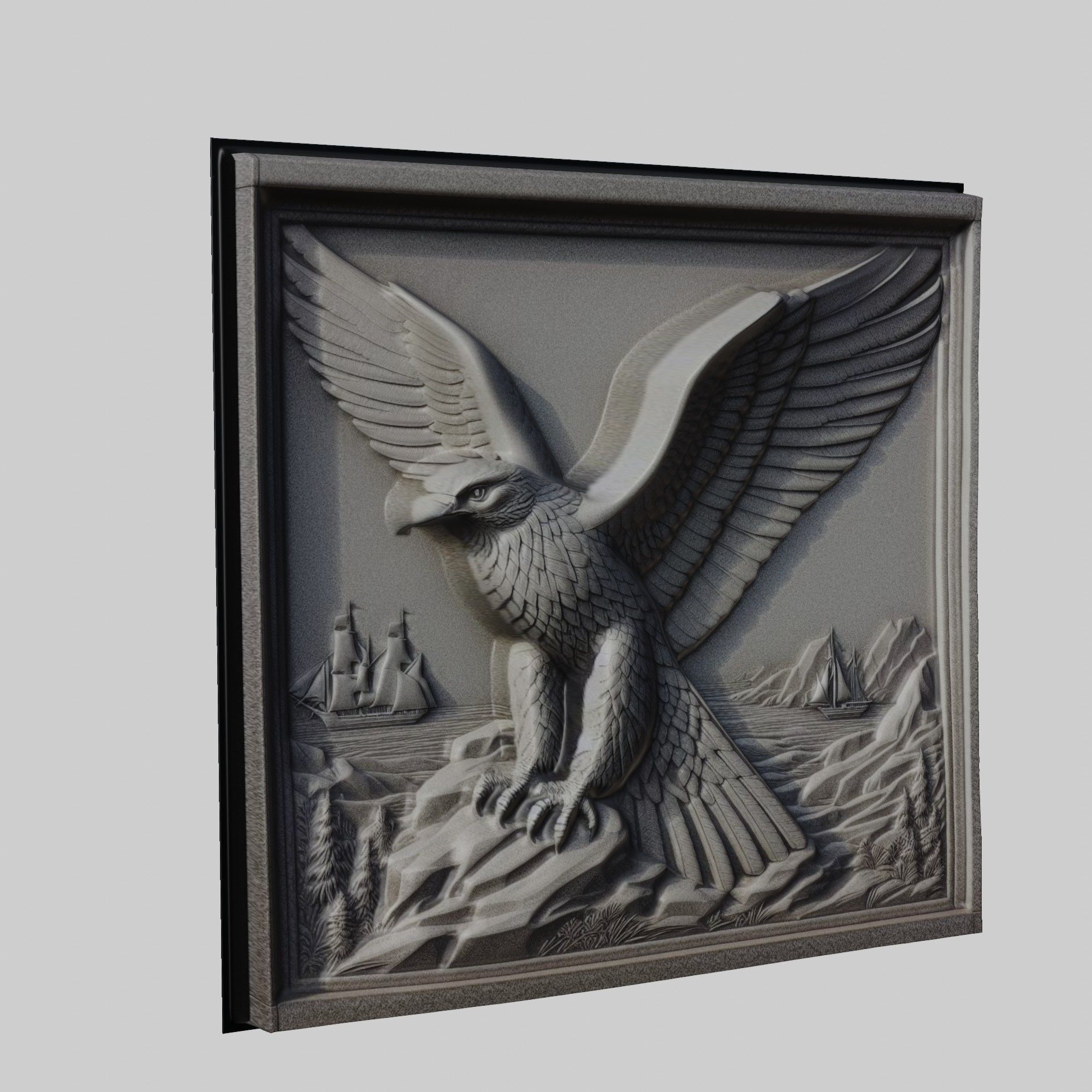 Hawk Animal 3D print model_1