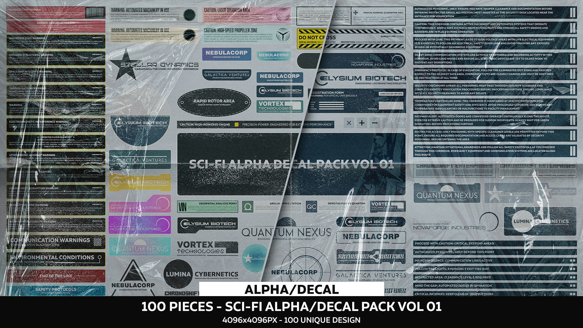 100 -  Sci-Fi Alpha Decal Pack Vol 01 Texture_1