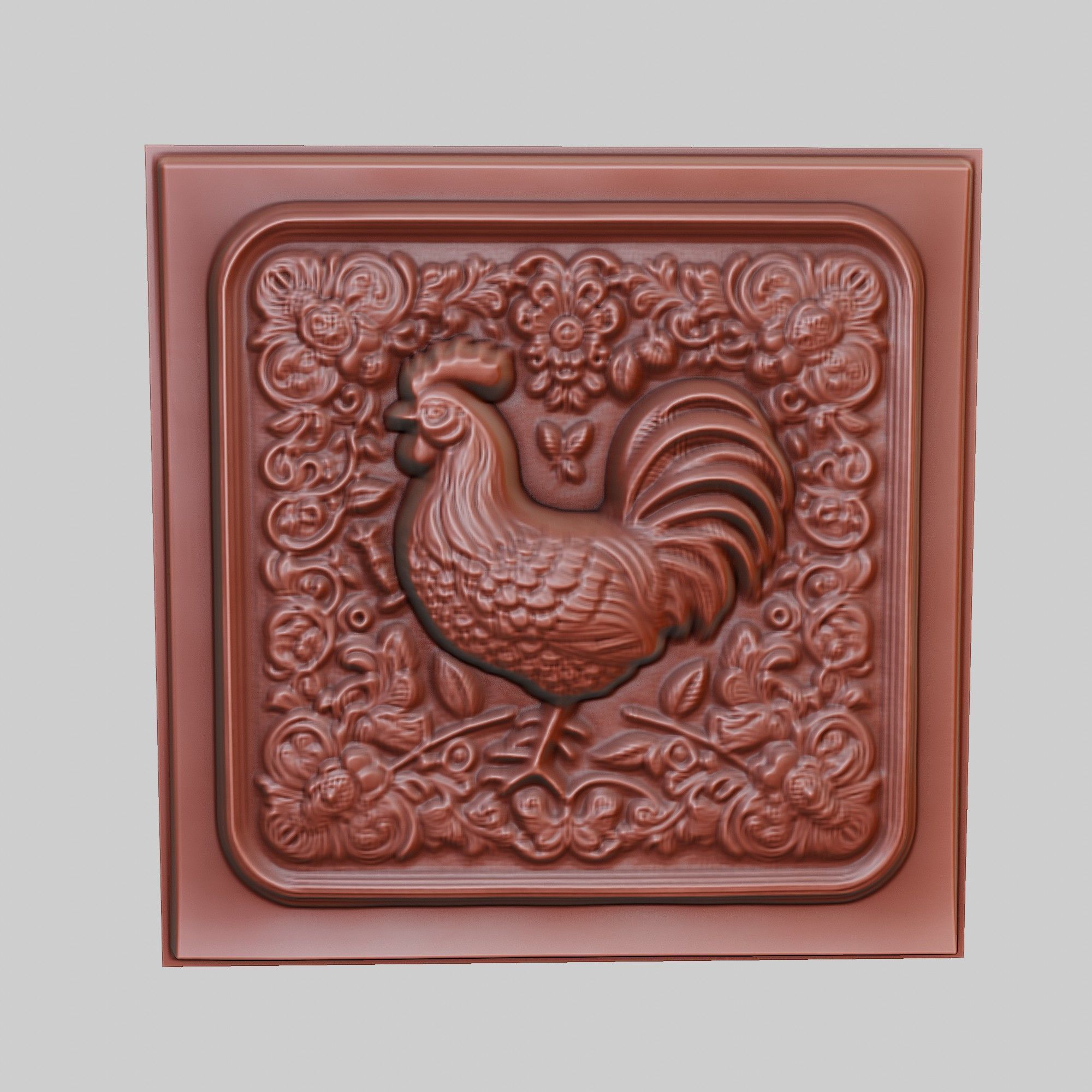 Chicken Animal 3D print model_2