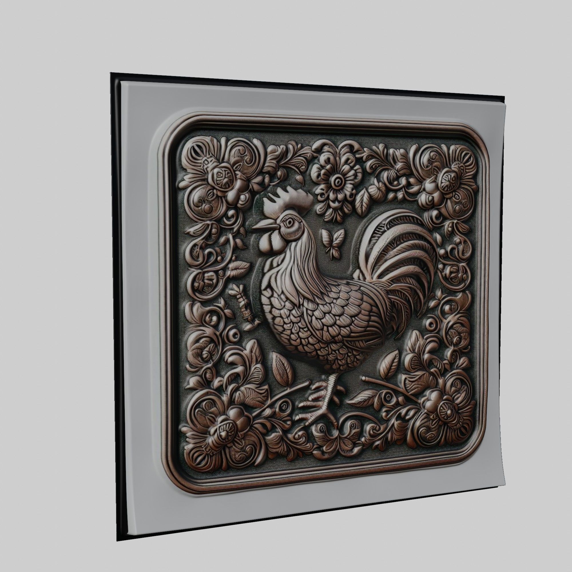 Chicken Animal 3D print model_1