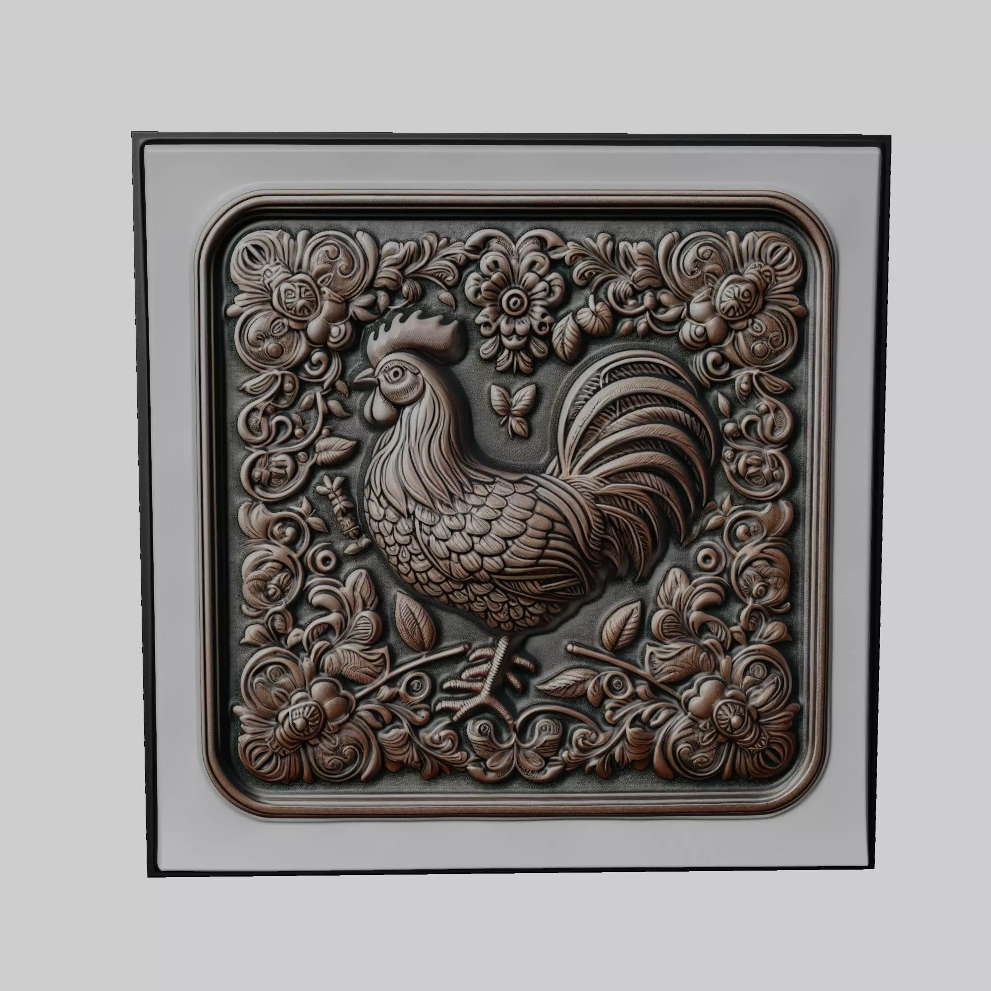 Chicken Animal 3D print model_0