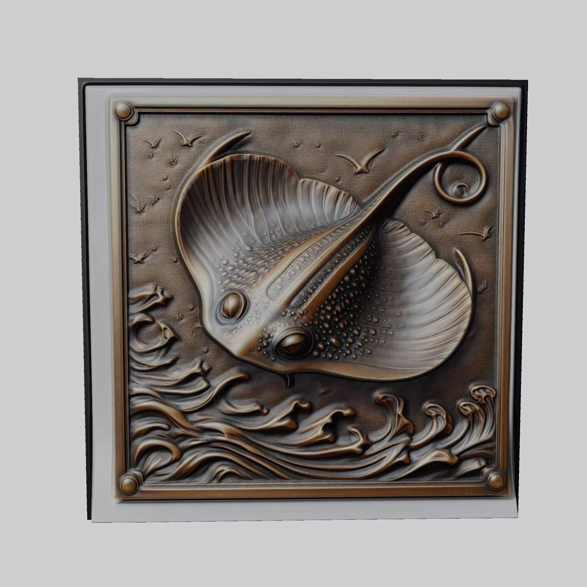 Stingray Animal 3D print model