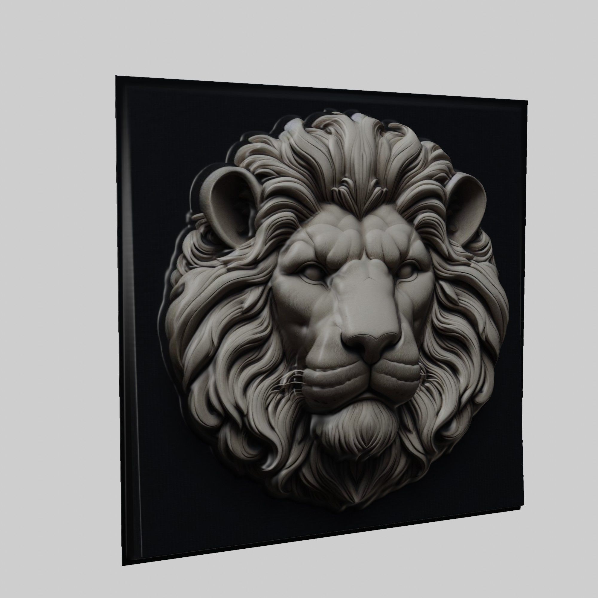 Lion Animal 3D print model_1