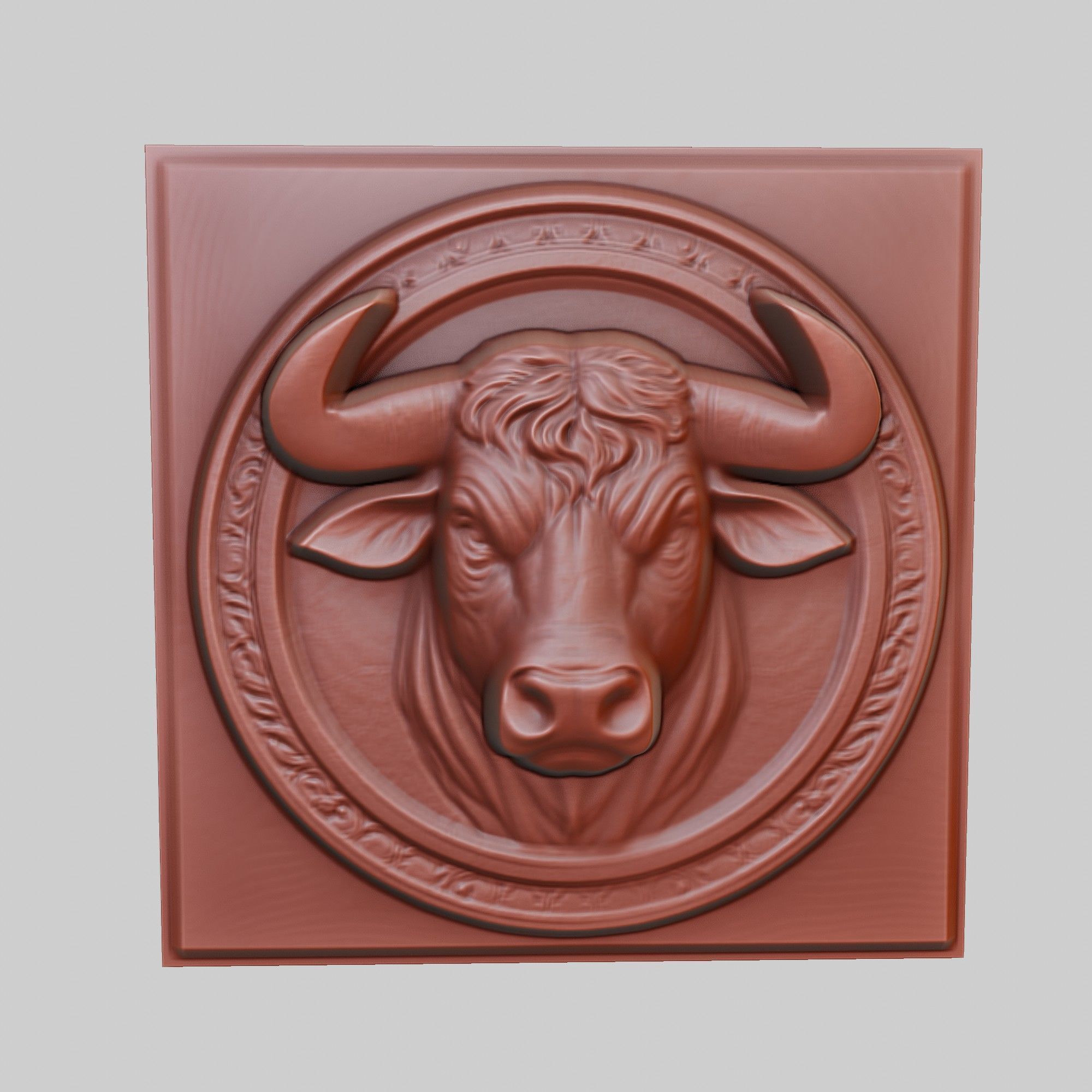 Bull Animal 3D print model_2