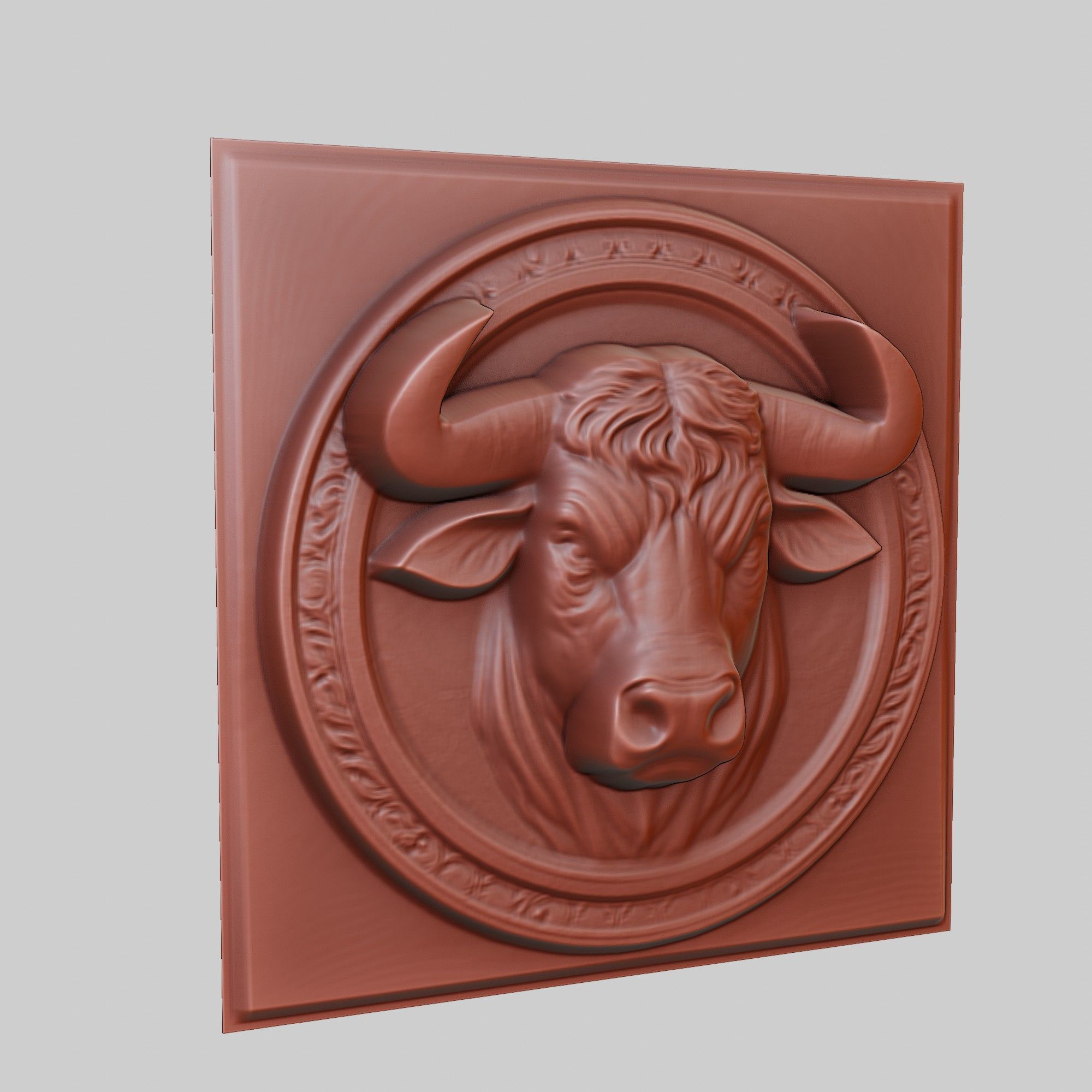 Bull Animal 3D print model_3