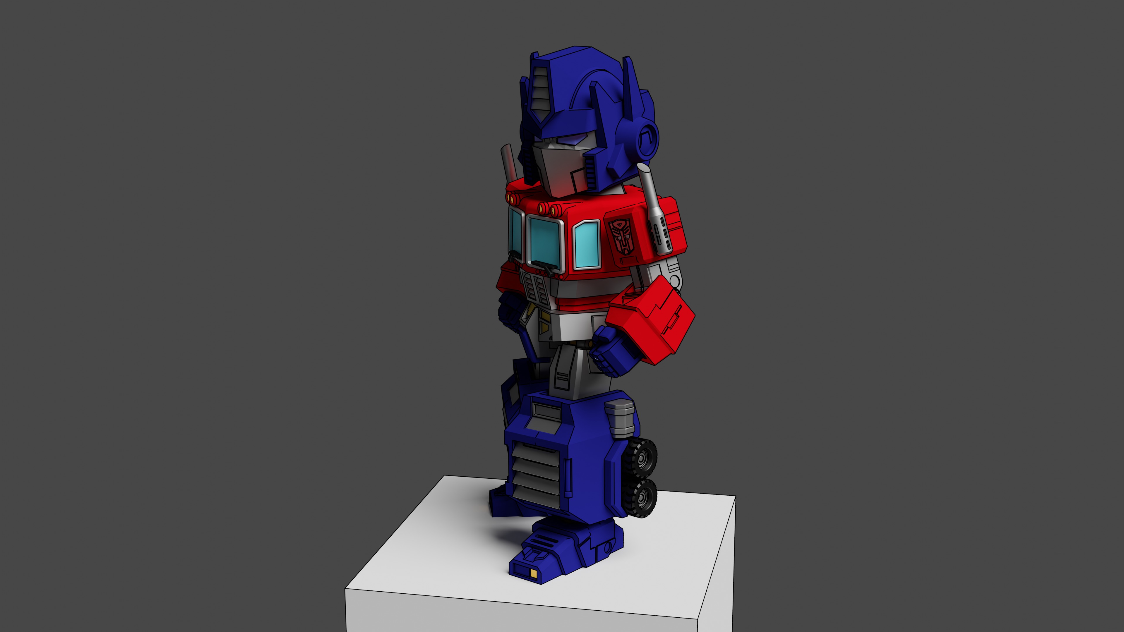 Optimus Prime SD 3D print model_2