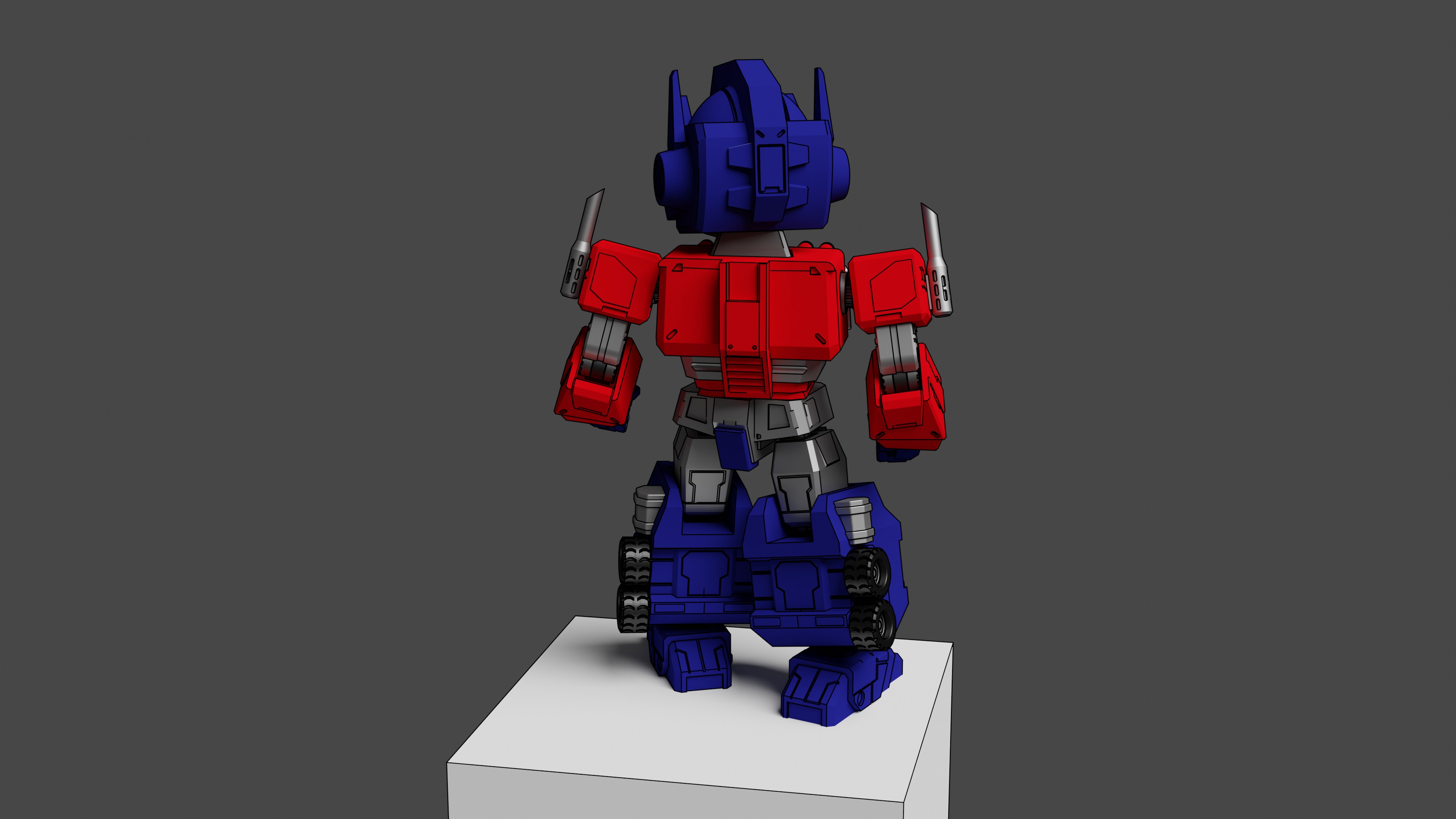 Optimus Prime SD 3D print model_3