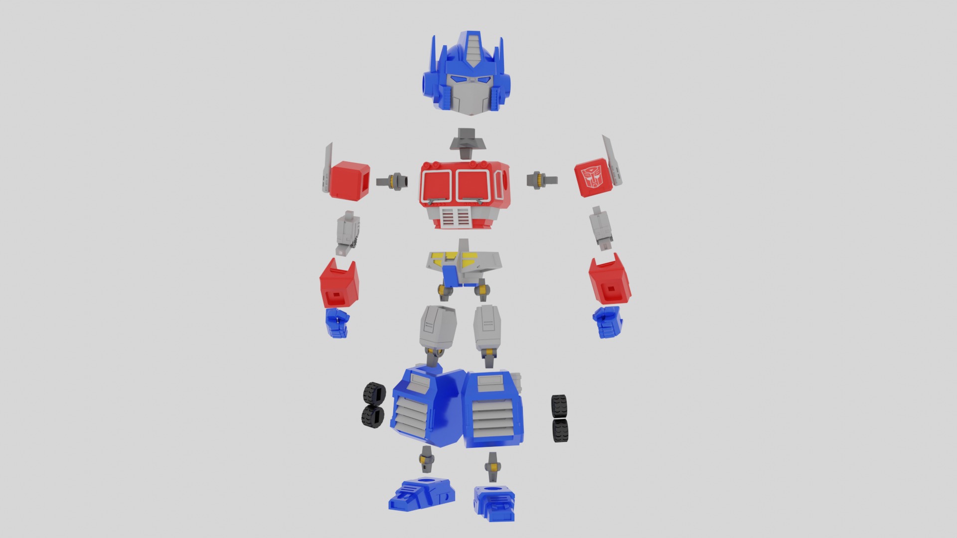 Optimus Prime SD 3D print model_5