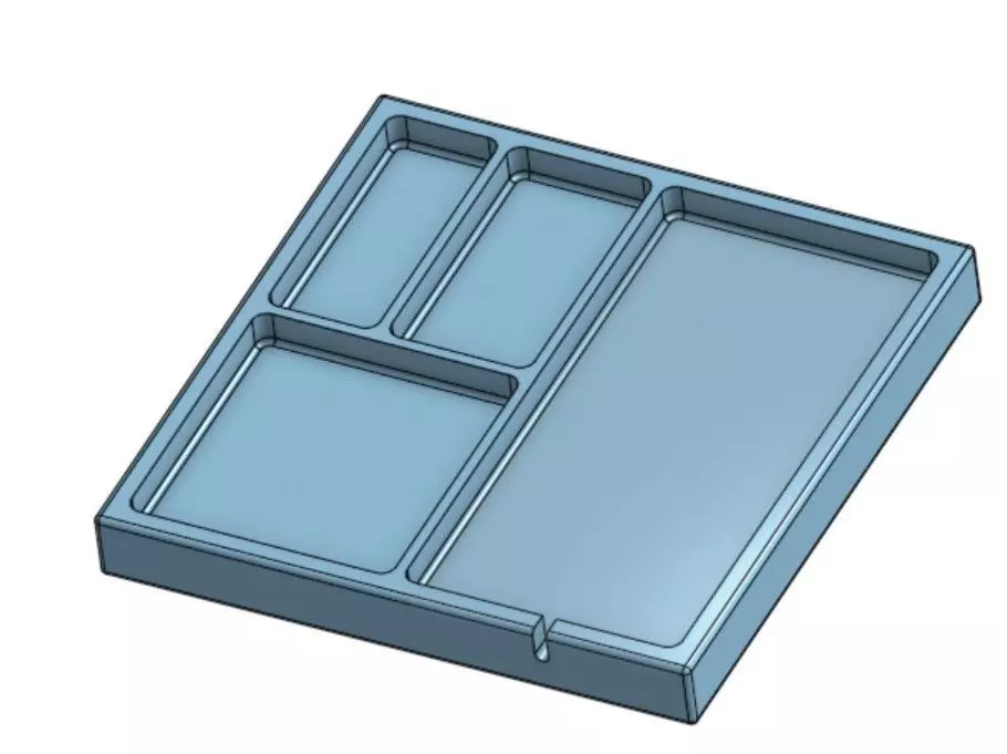 Desk Organizer with Phone Charging Slot 3D print model_0