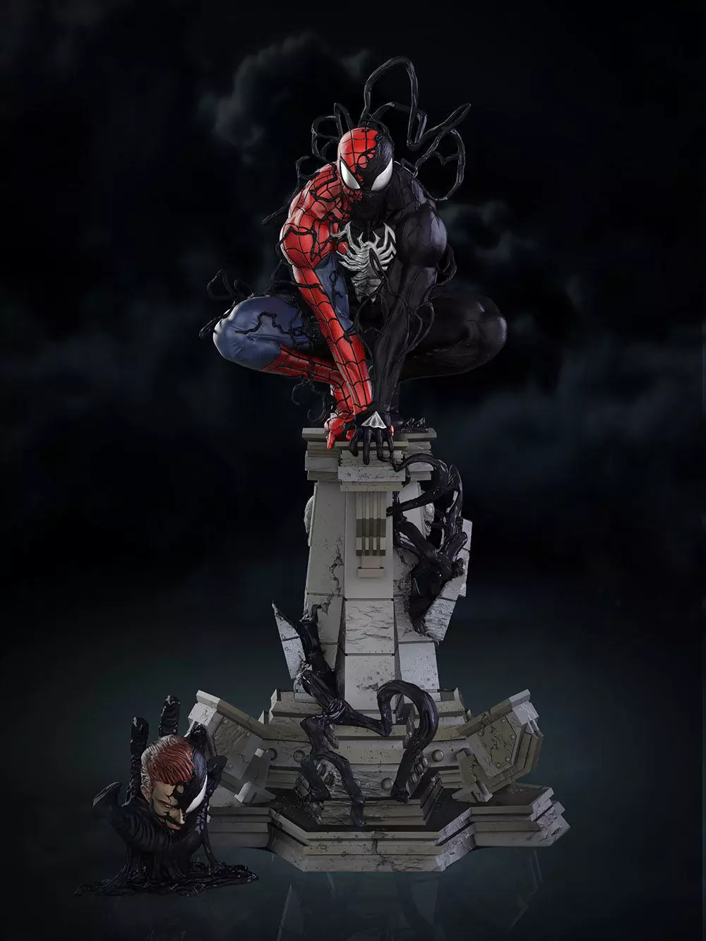 Symbiote Spiderman 3D print model