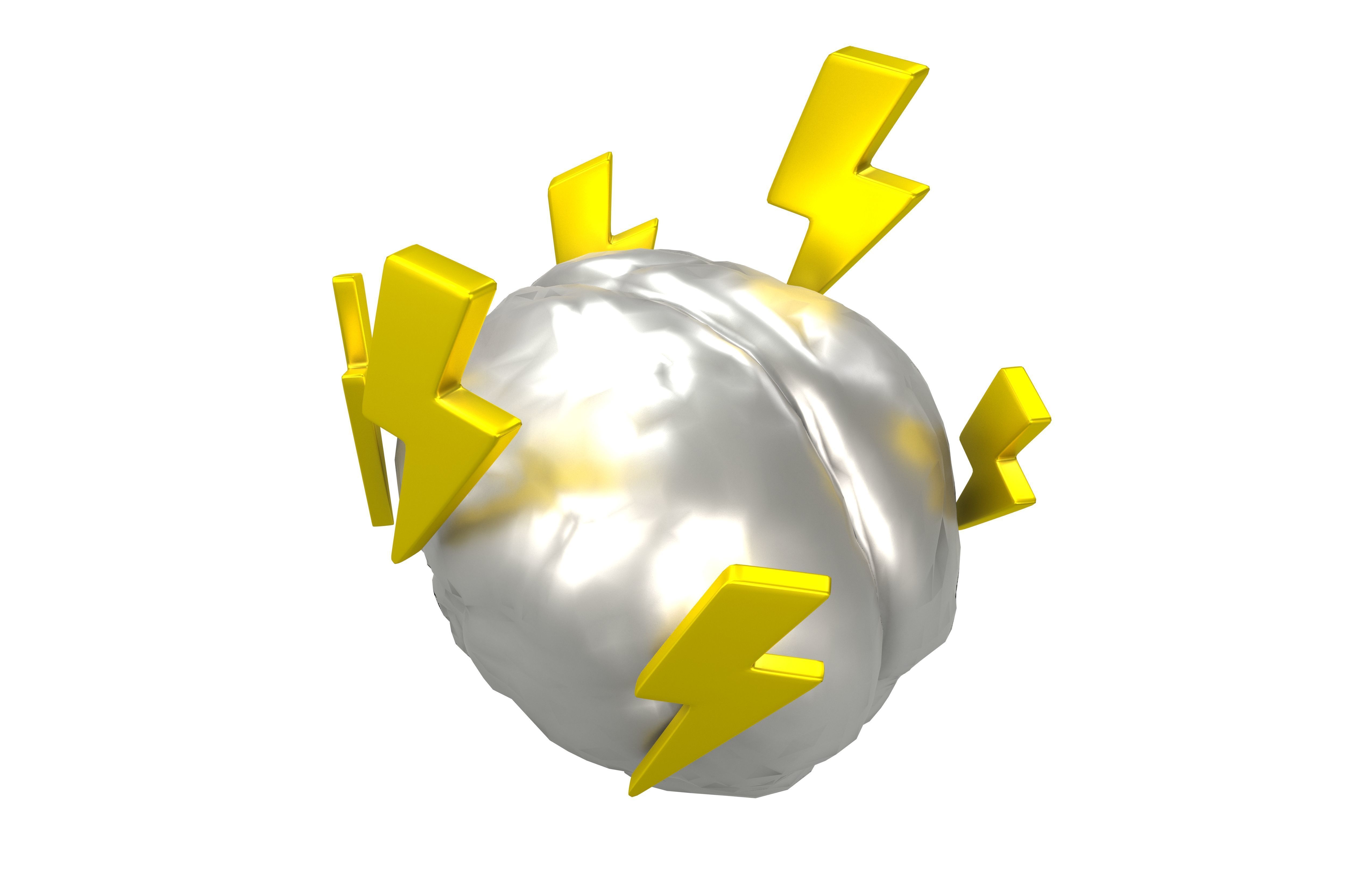 Brainstorming Icon v1 005 Low-poly 3D model_1