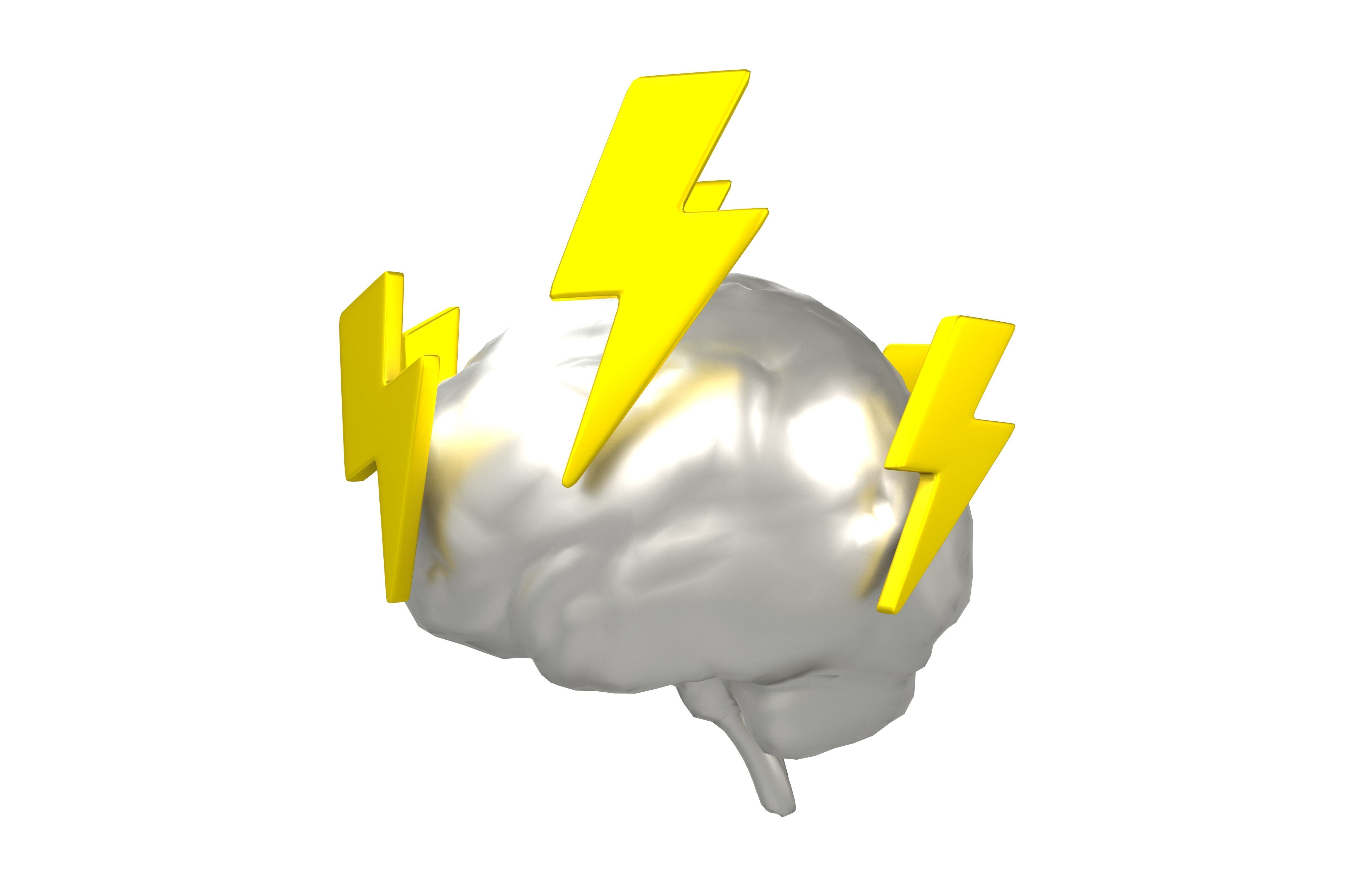 Brainstorming Icon v1 005 Low-poly 3D model_2