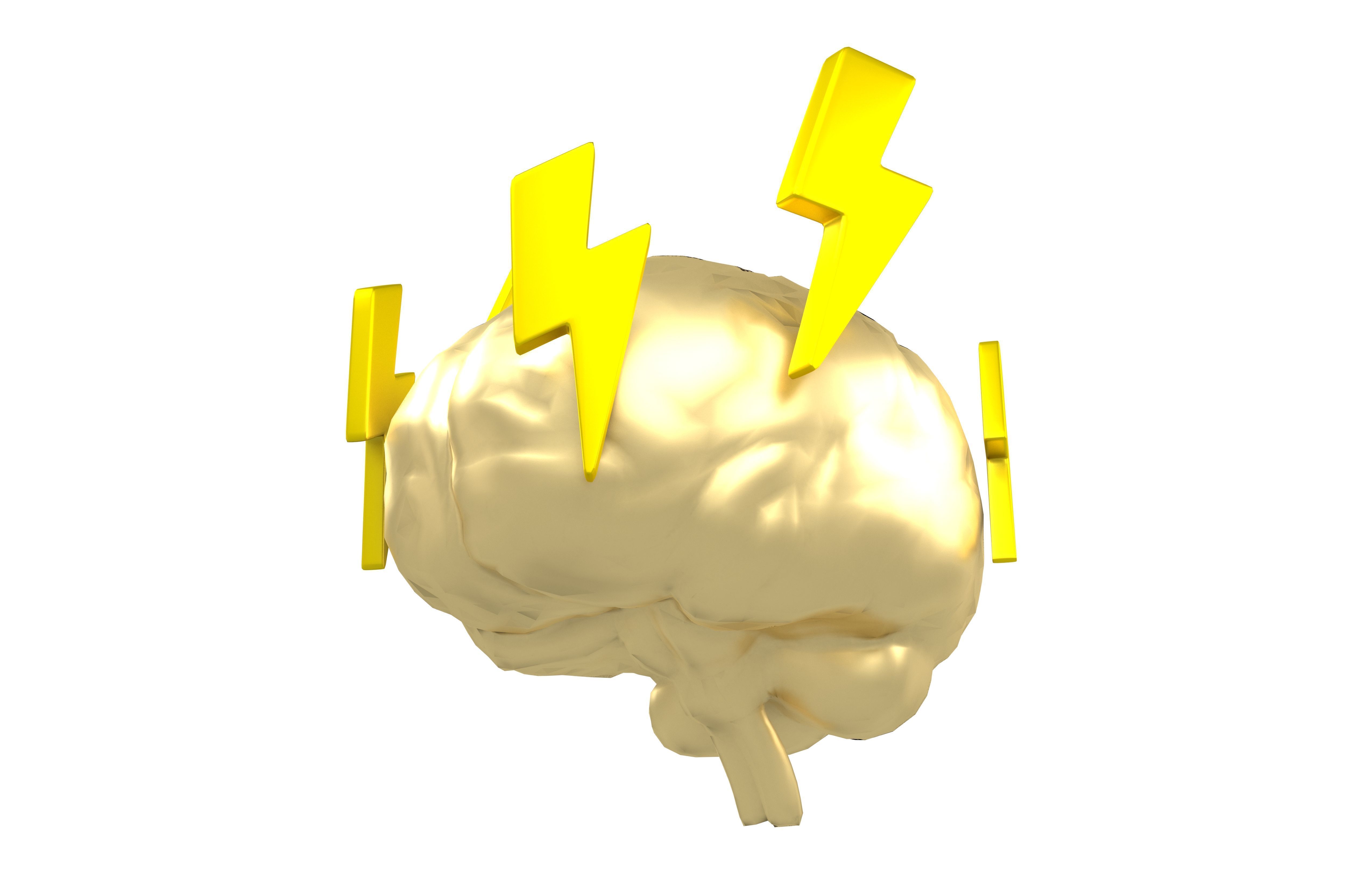 Brainstorming Icon v1 004 Low-poly 3D model_3