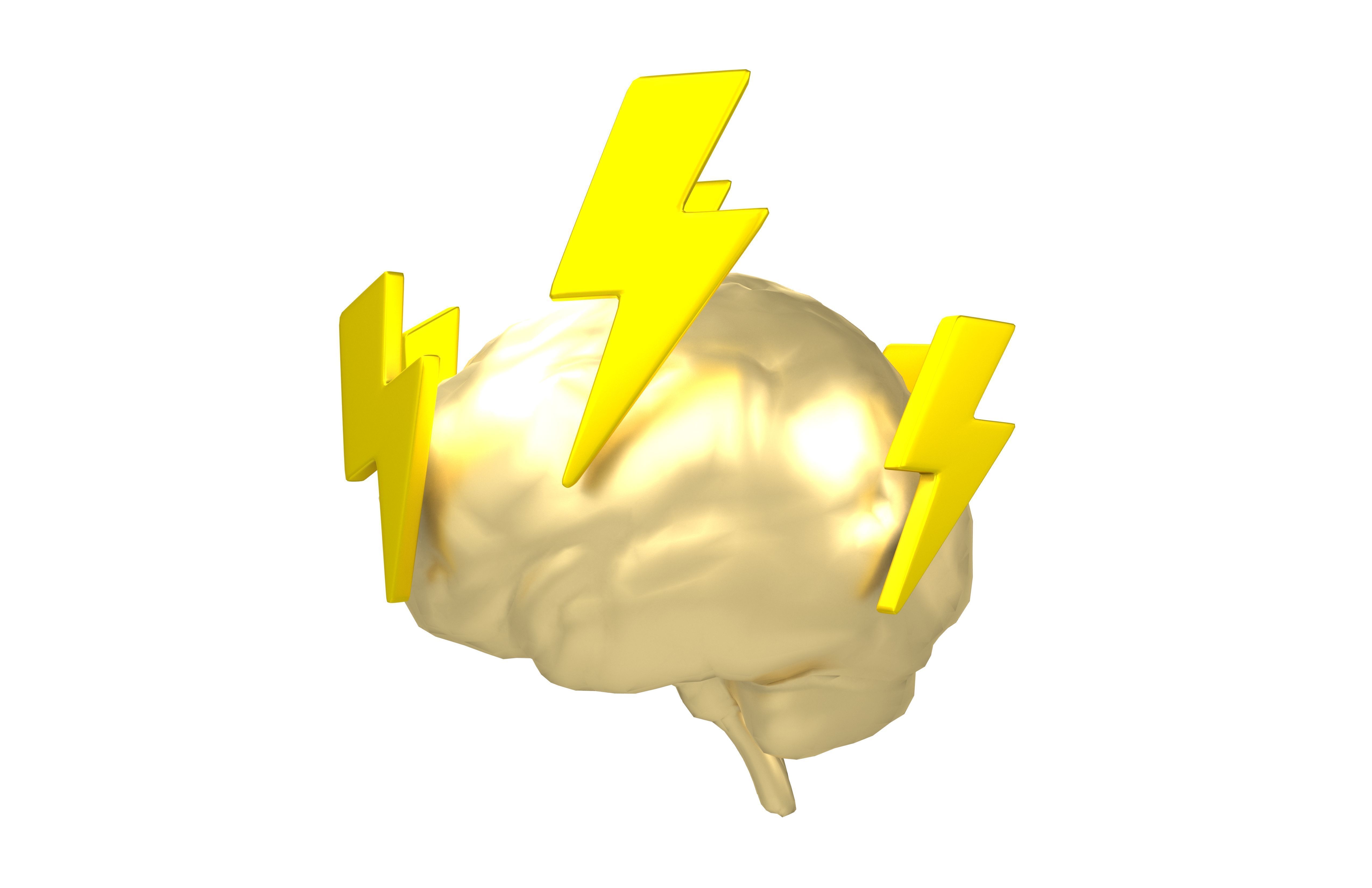 Brainstorming Icon v1 004 Low-poly 3D model_2
