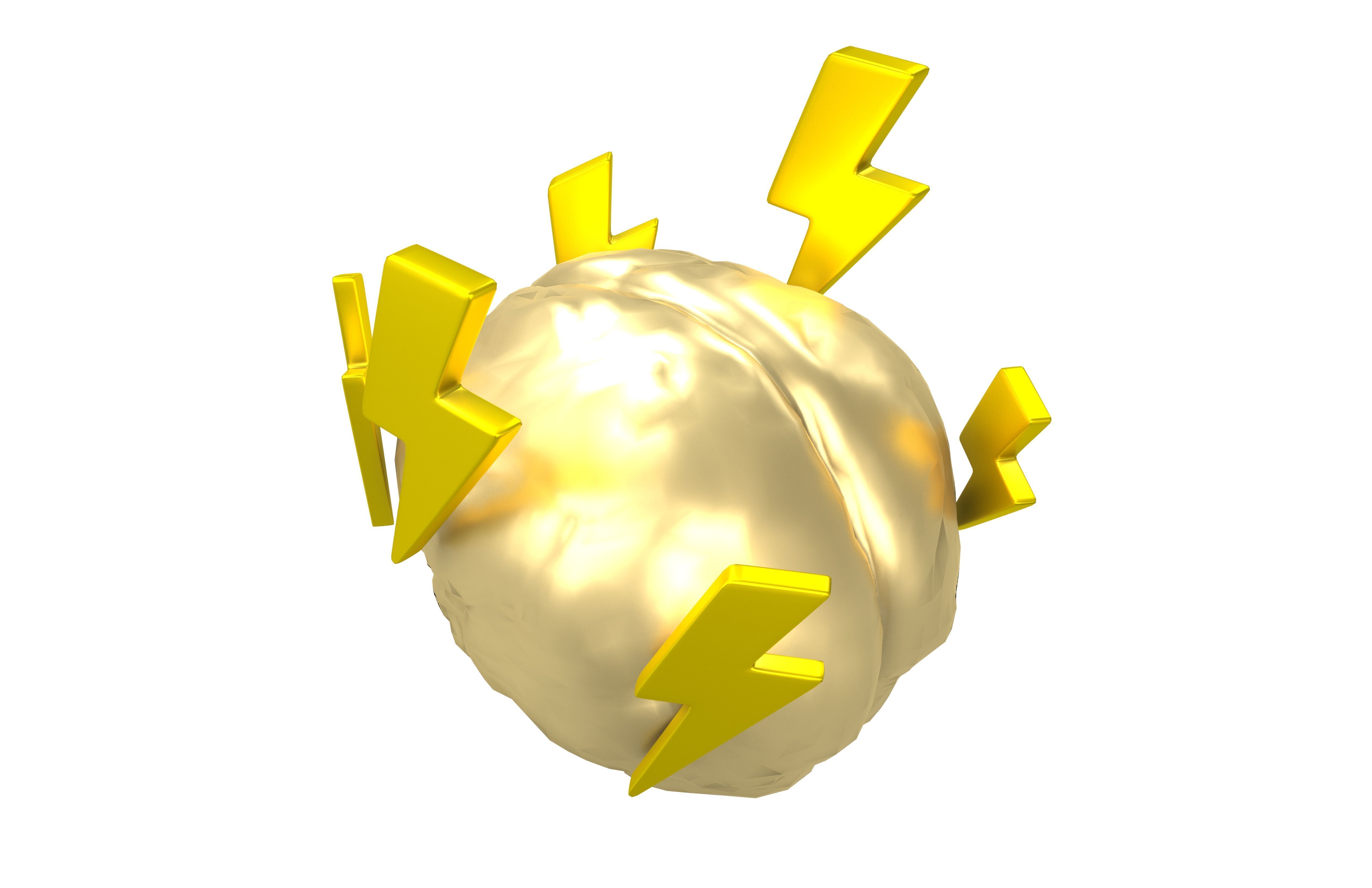 Brainstorming Icon v1 004 Low-poly 3D model_1