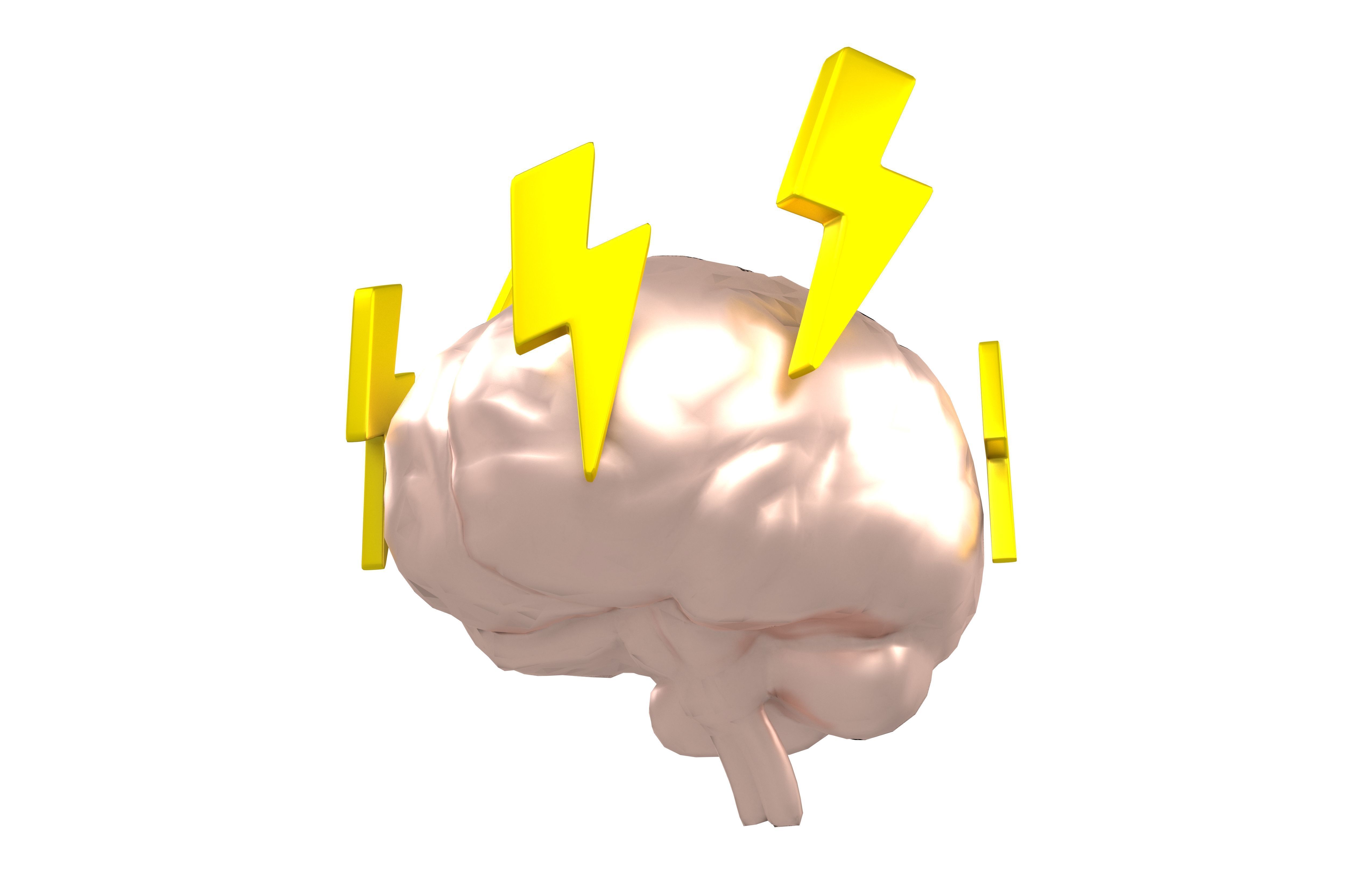 Brainstorming Icon v1 006 Low-poly 3D model_3