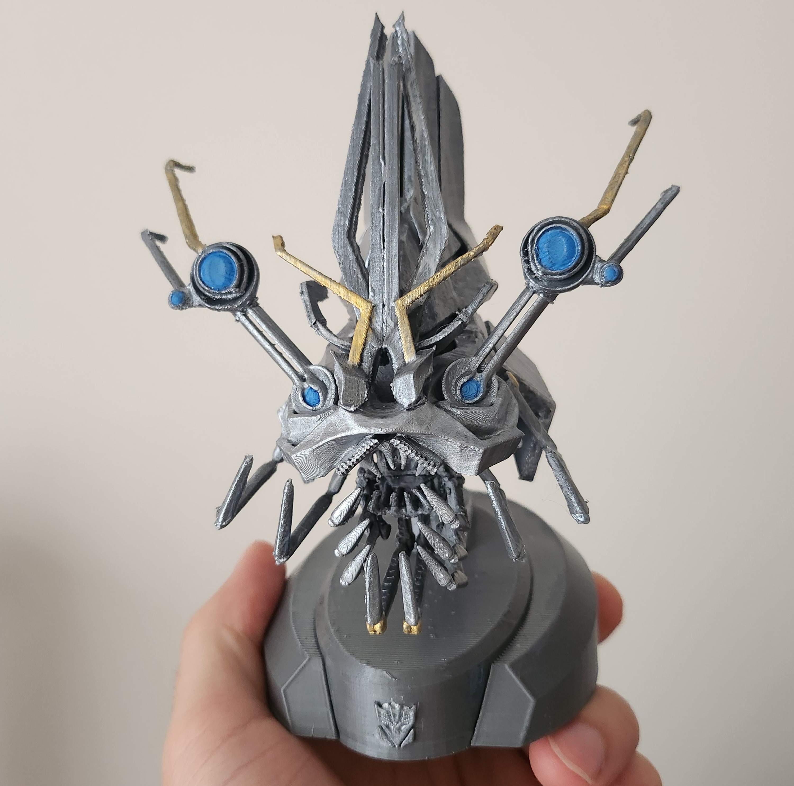 Transformers 2007 movie decepticon Frenzy bust 3D printing file 3D print model_3