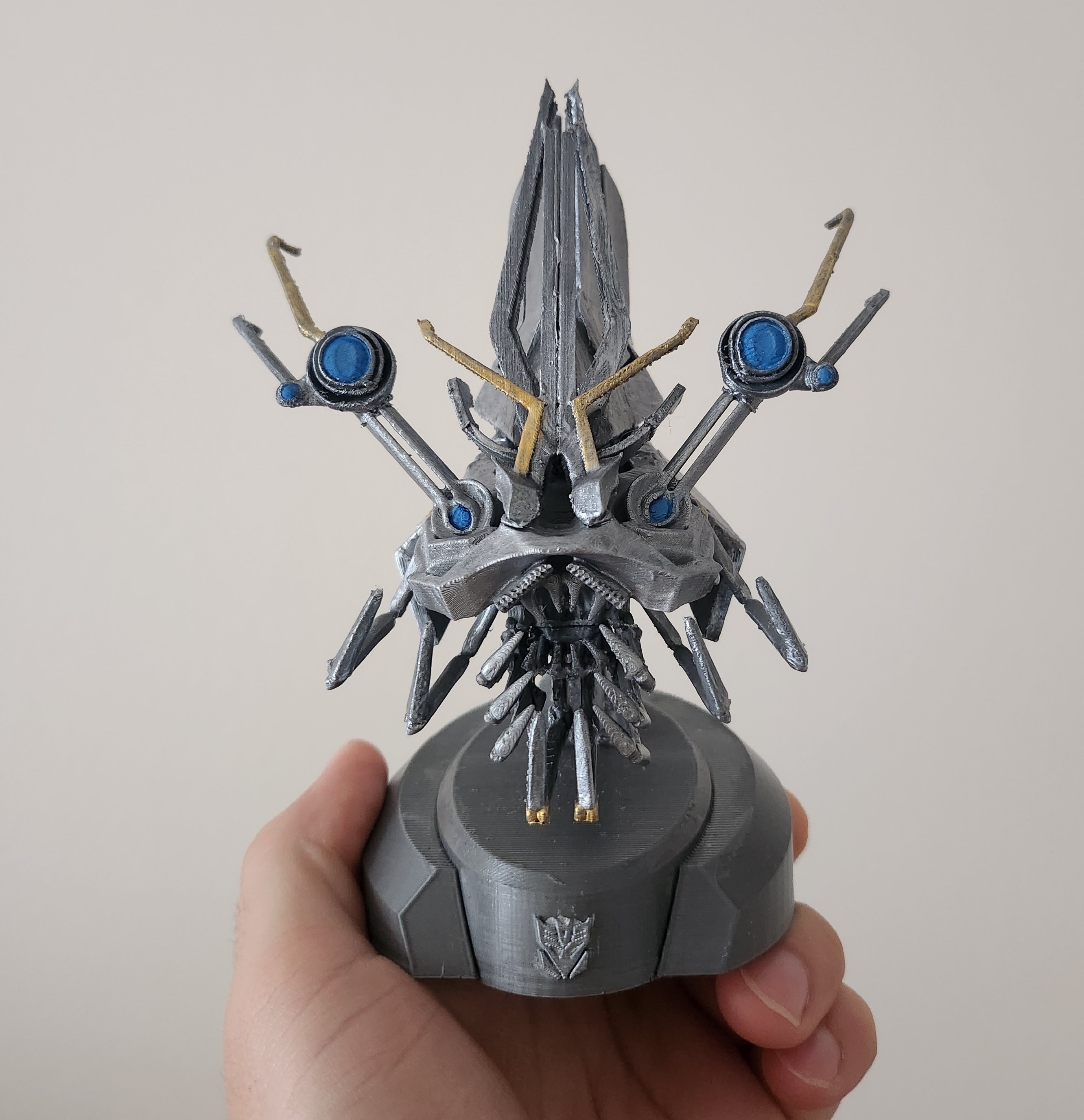 Transformers 2007 movie decepticon Frenzy bust 3D printing file 3D print model_2