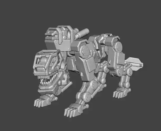 PANZERHUND 1946 PROTOTYPE MINIATURE MODEL FIGURE SCIFI GAMES RPG 3D print model