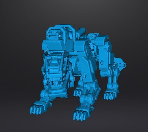 PANZERHUND 1946 PROTOTYPE MINIATURE MODEL FIGURE SCIFI GAMES RPG 3D print model_9