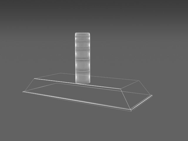 Alien Woman Bust  Low-poly 3D model_10