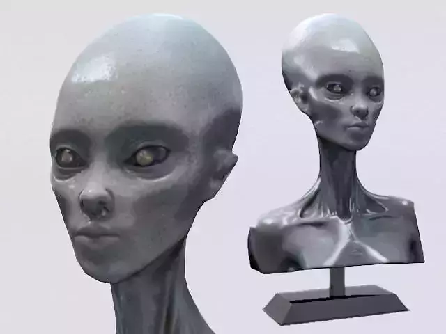 Alien Woman Bust 