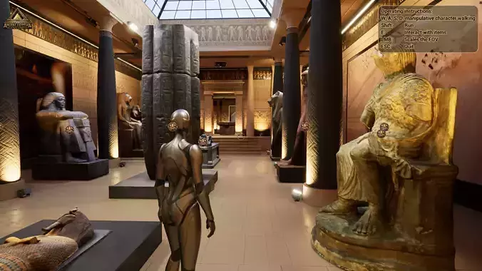 Pbr-Kings Chamber Ancient Egyptian exhibition hall