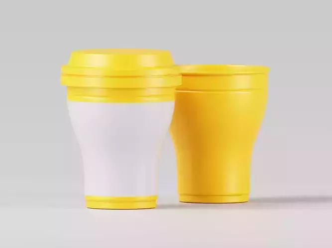 Yogurt Cup 3D Model