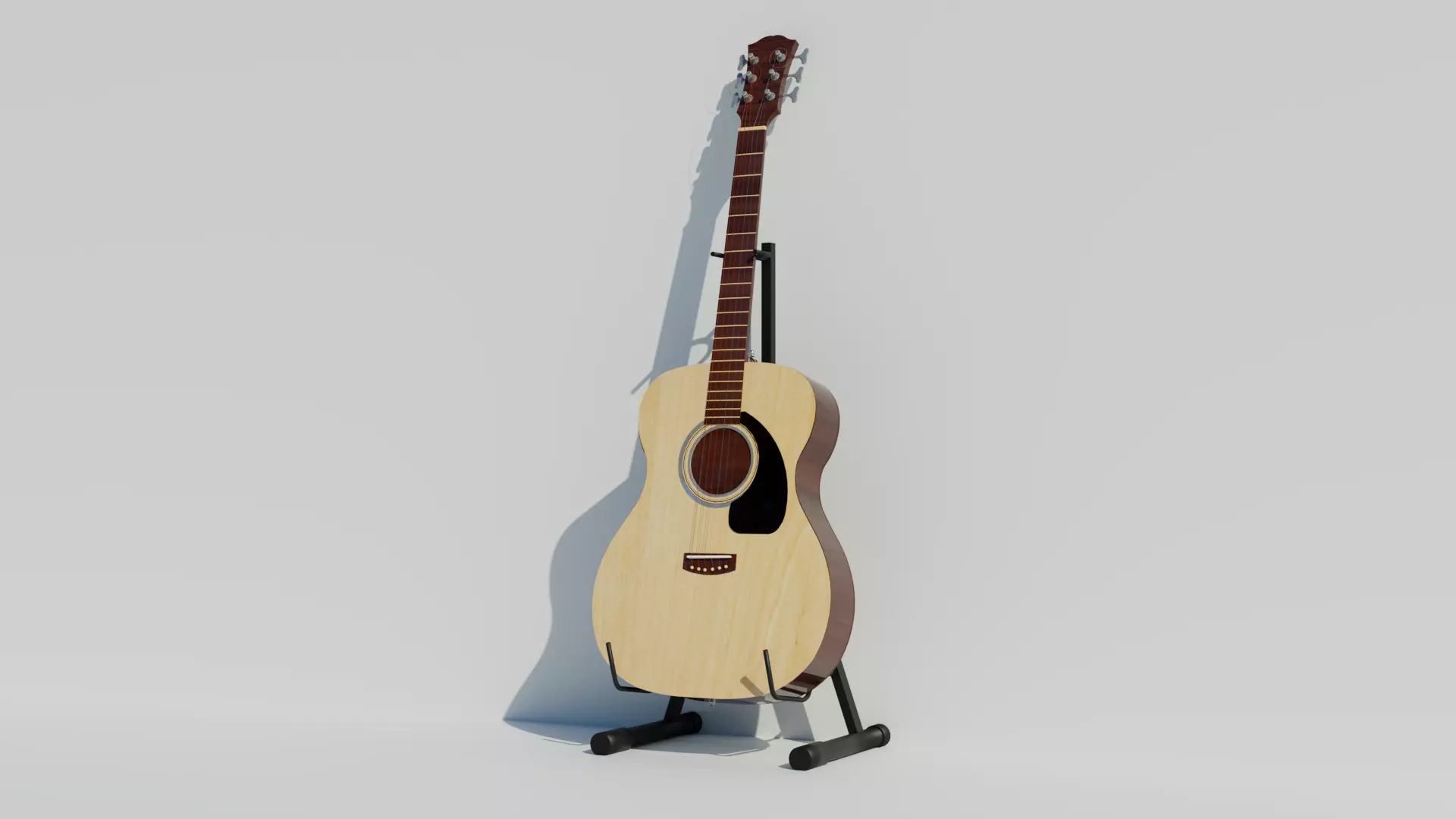 Guitar 3D model_0