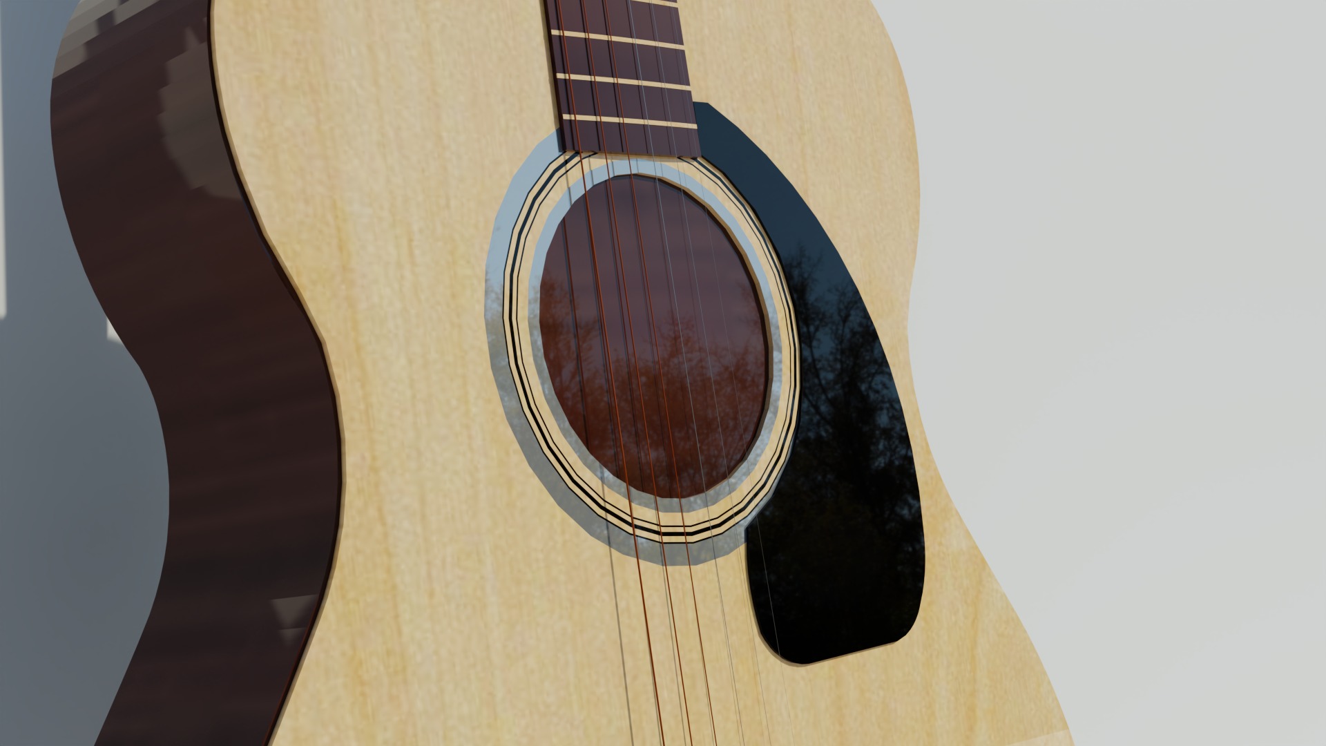 Guitar 3D model_3