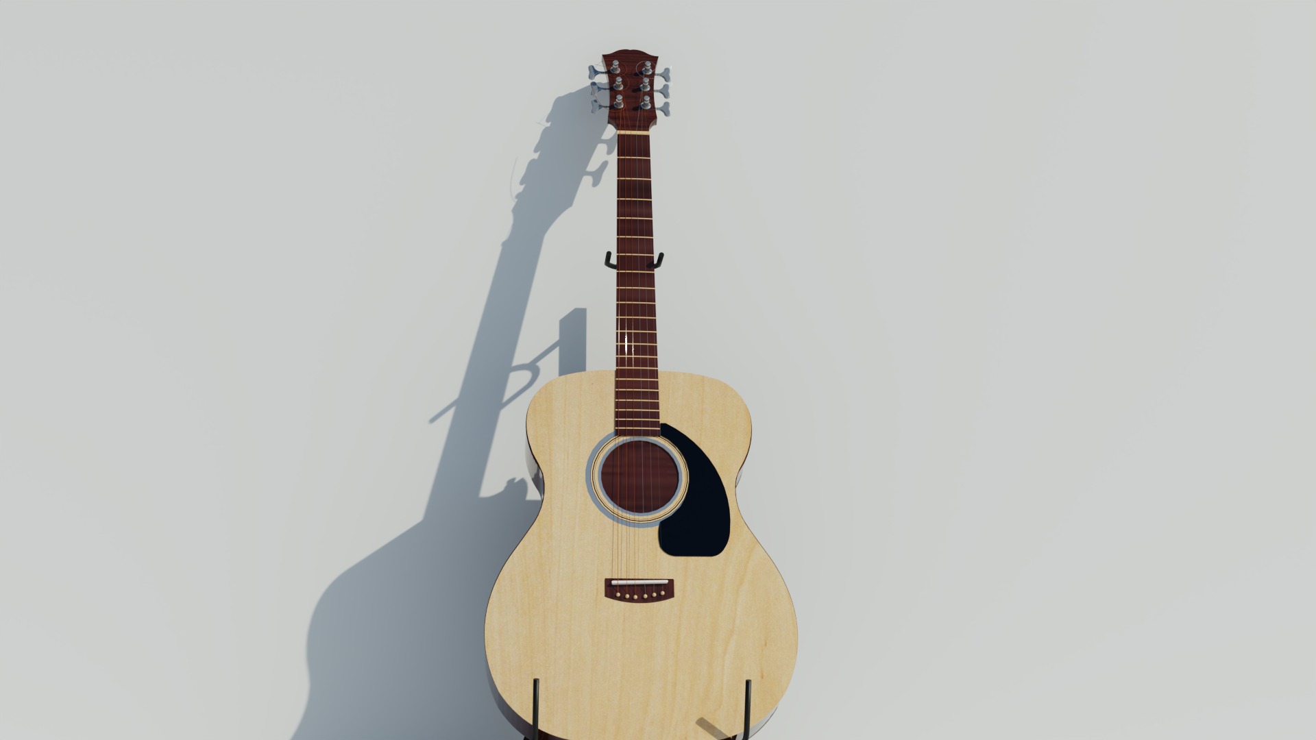 Guitar 3D model_2