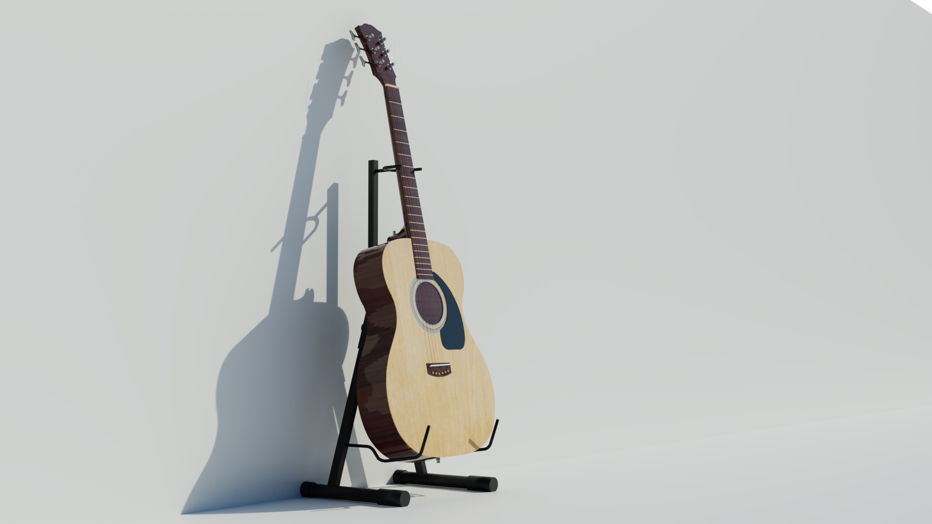 Guitar 3D model_1