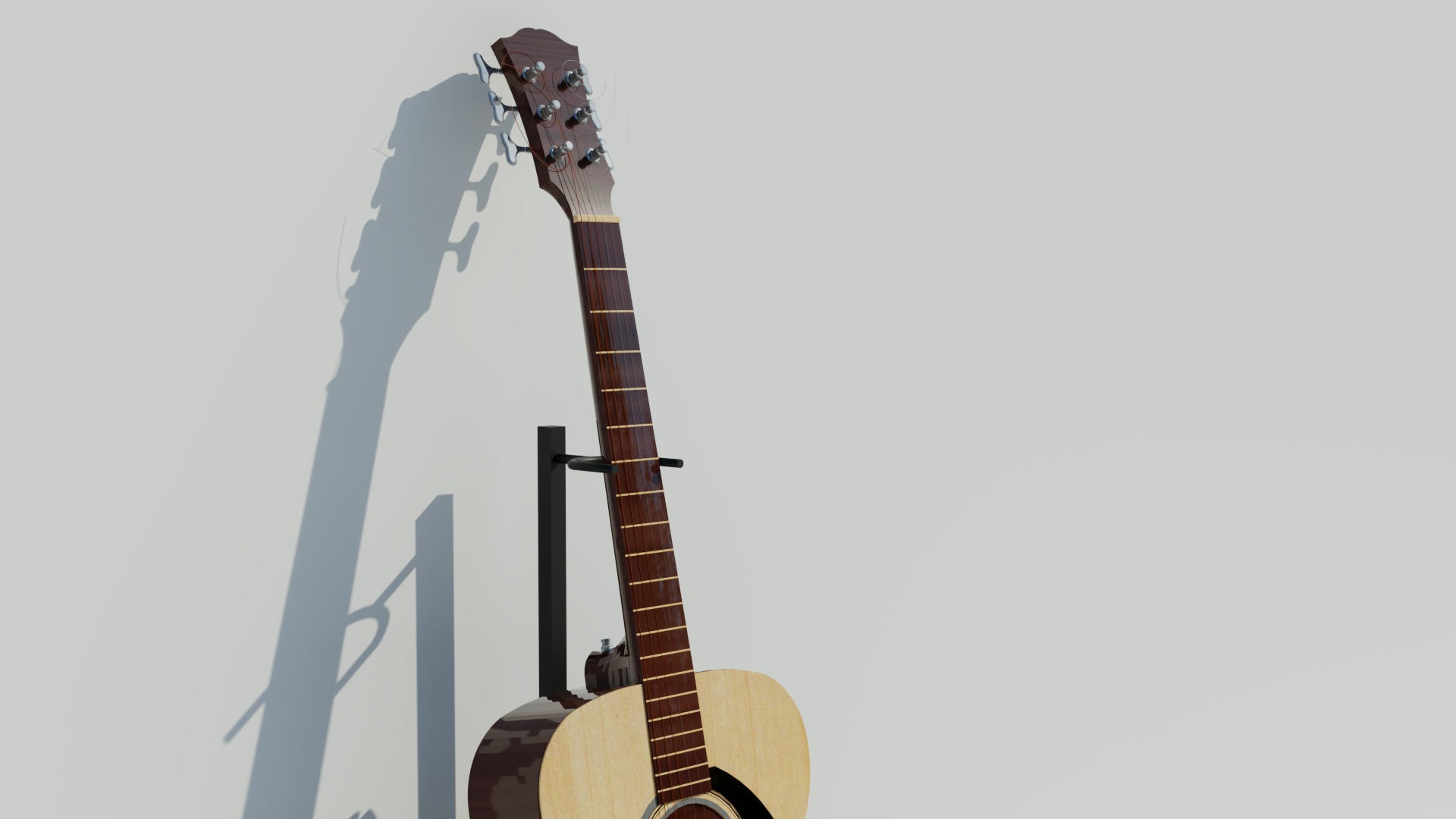 Guitar 3D model_4