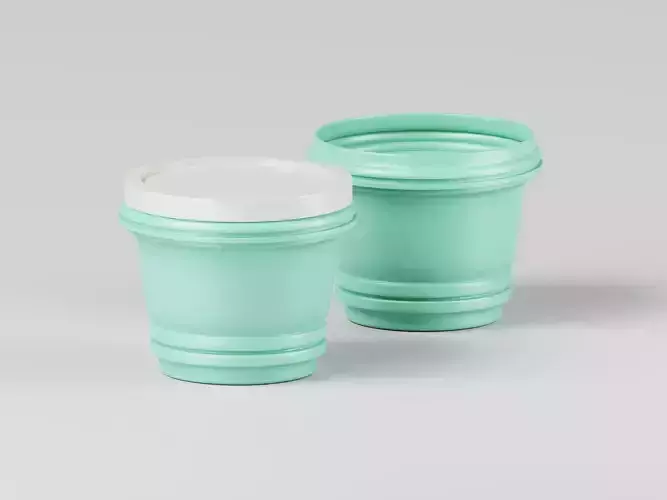Plastic Food Container 3D Model