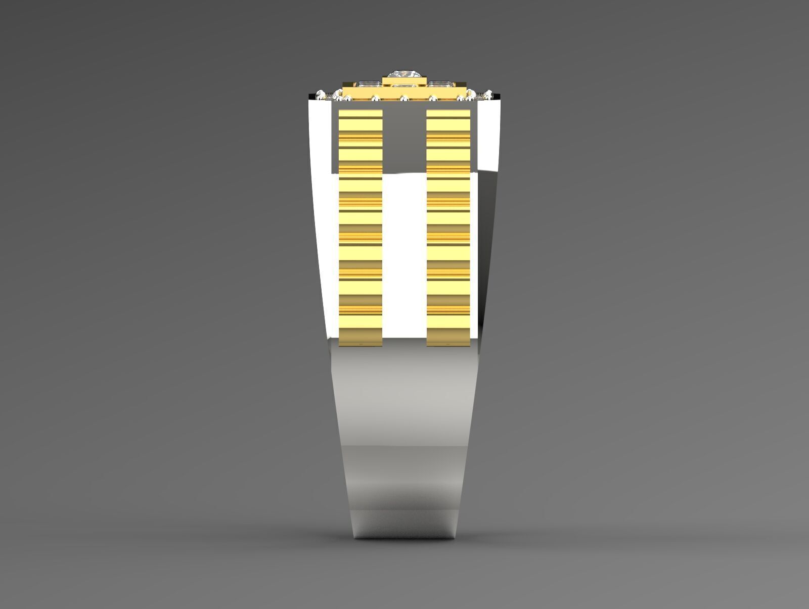 Luxury man Rolex design diamond ring model ror0007 3D print model_2