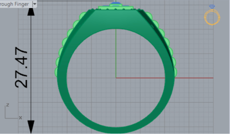 Luxury man Rolex design diamond ring model ror0007 3D print model_10