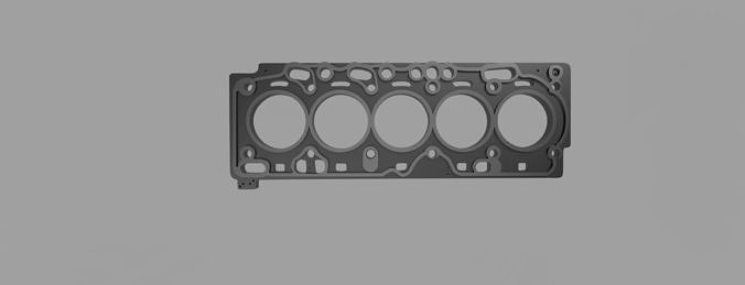 5-cylinder gasket keychain Free 3D print model