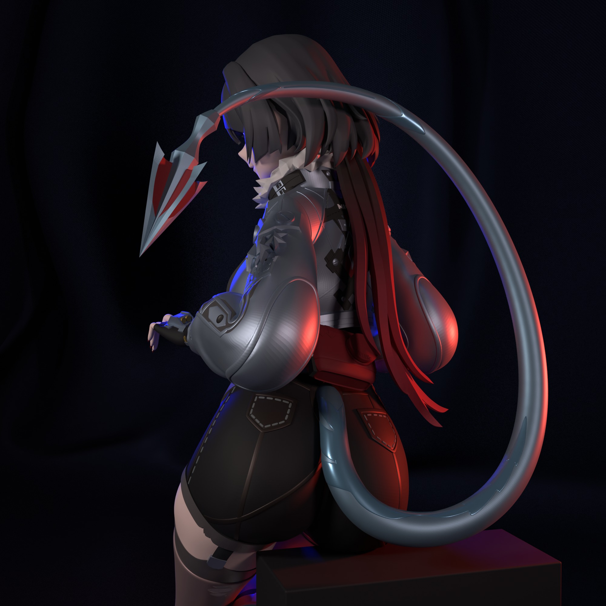 Jane Doe from Zenless Zone Zero  3D print model_3