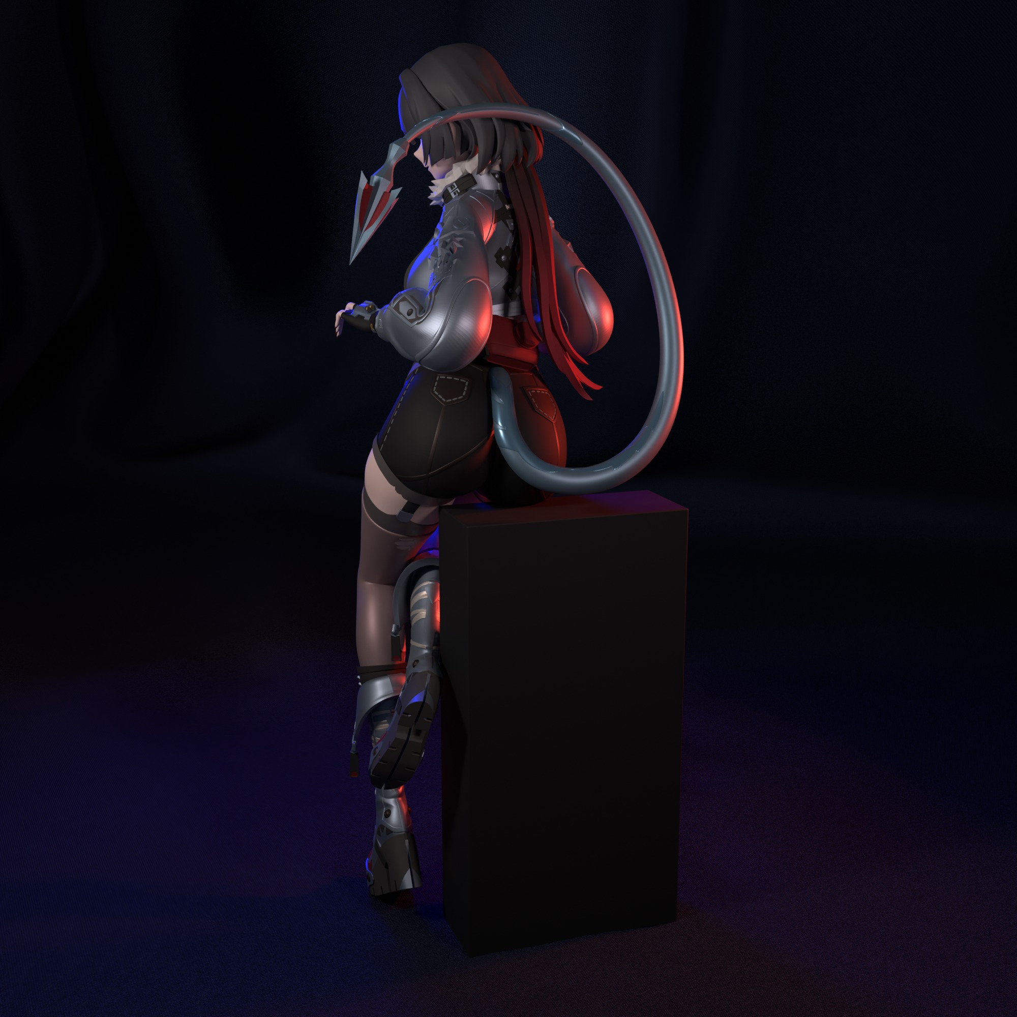 Jane Doe from Zenless Zone Zero  3D print model_12