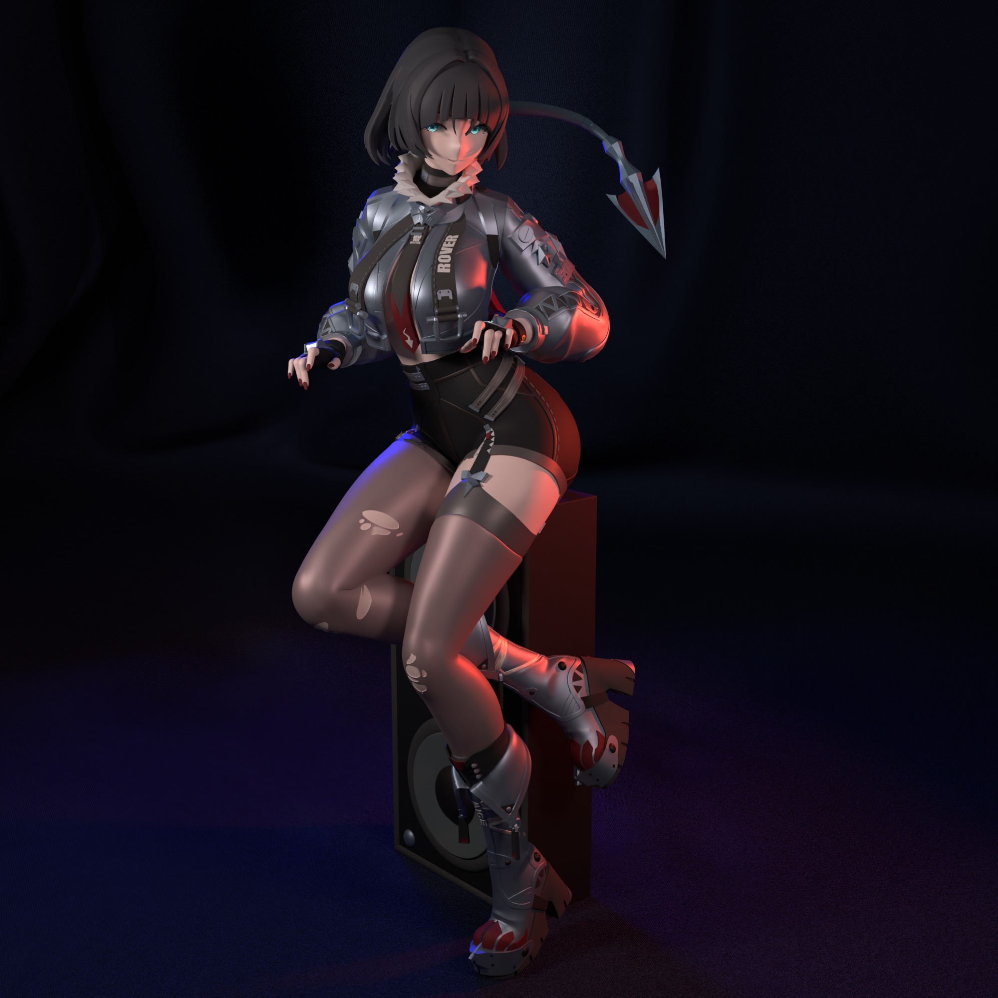 Jane Doe from Zenless Zone Zero  3D print model_5