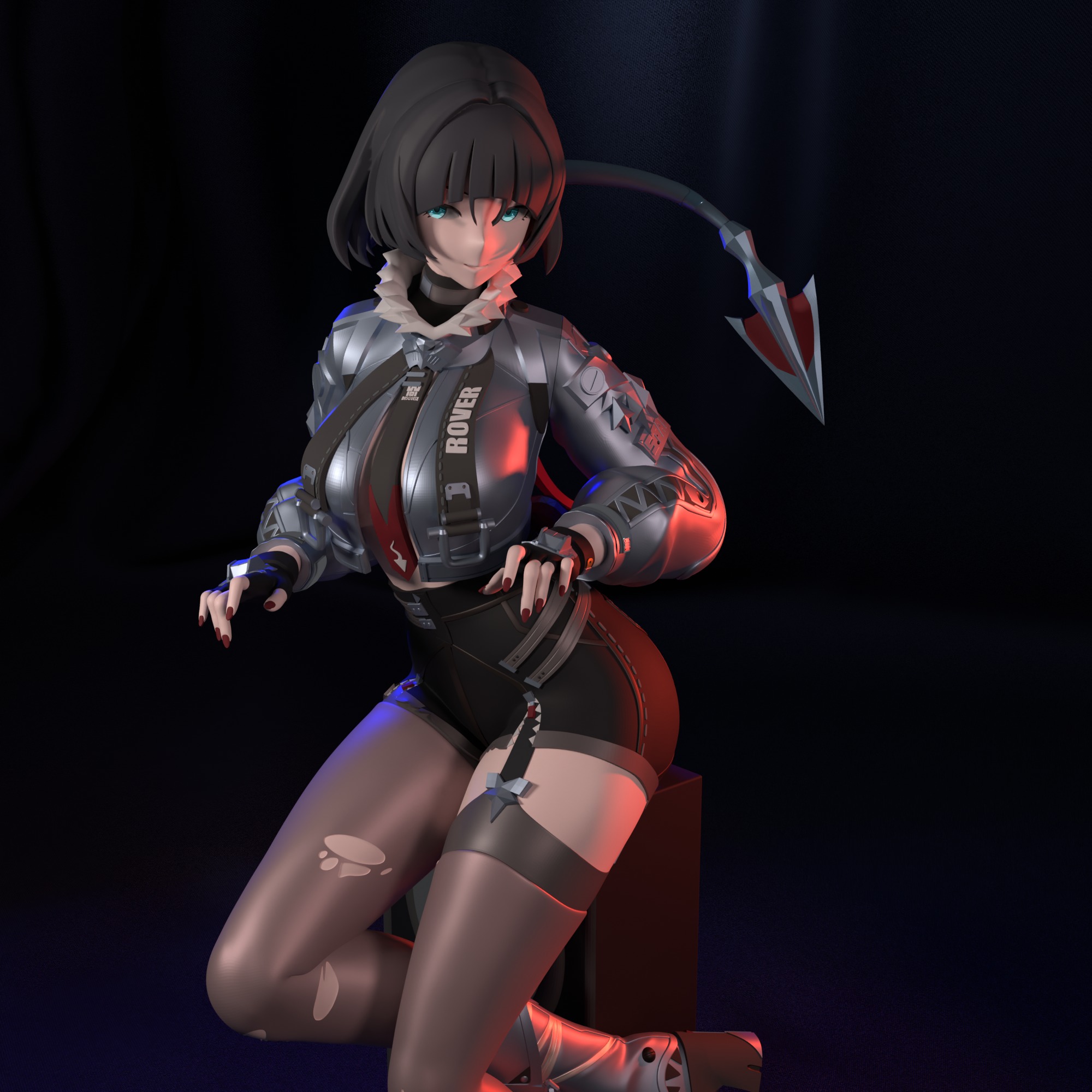 Jane Doe from Zenless Zone Zero  3D print model_4