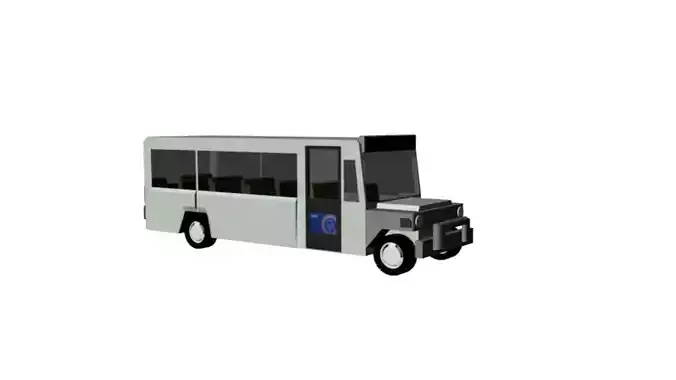 Philippine Jeepney  NO Interior Low-poly 3D model