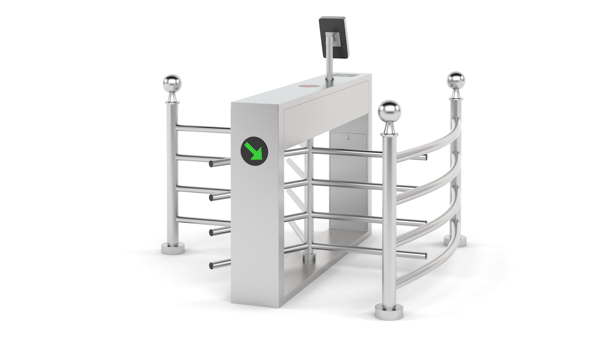 Turnstile Gate 3D model_4