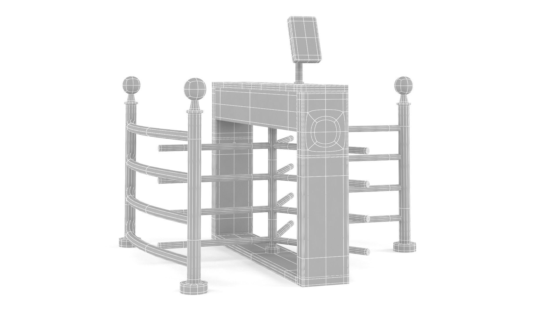Turnstile Gate 3D model_8