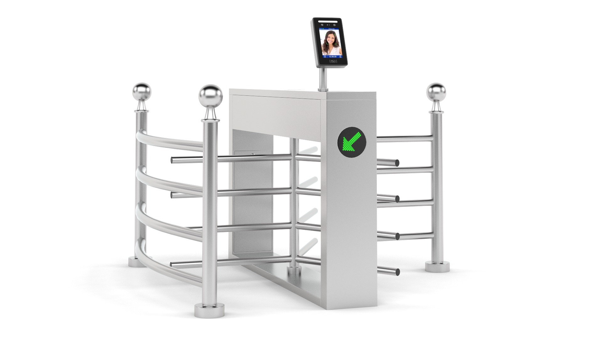 Turnstile Gate 3D model_1