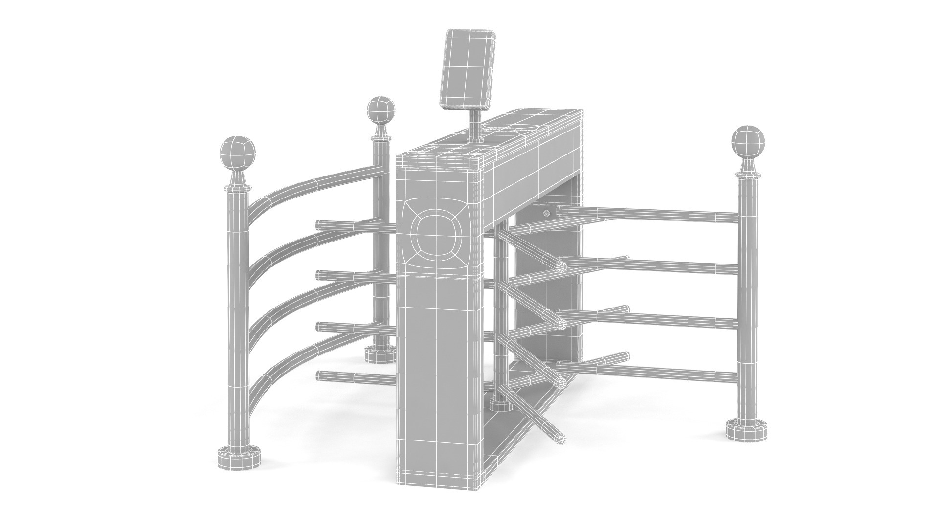 Turnstile Gate 3D model_6