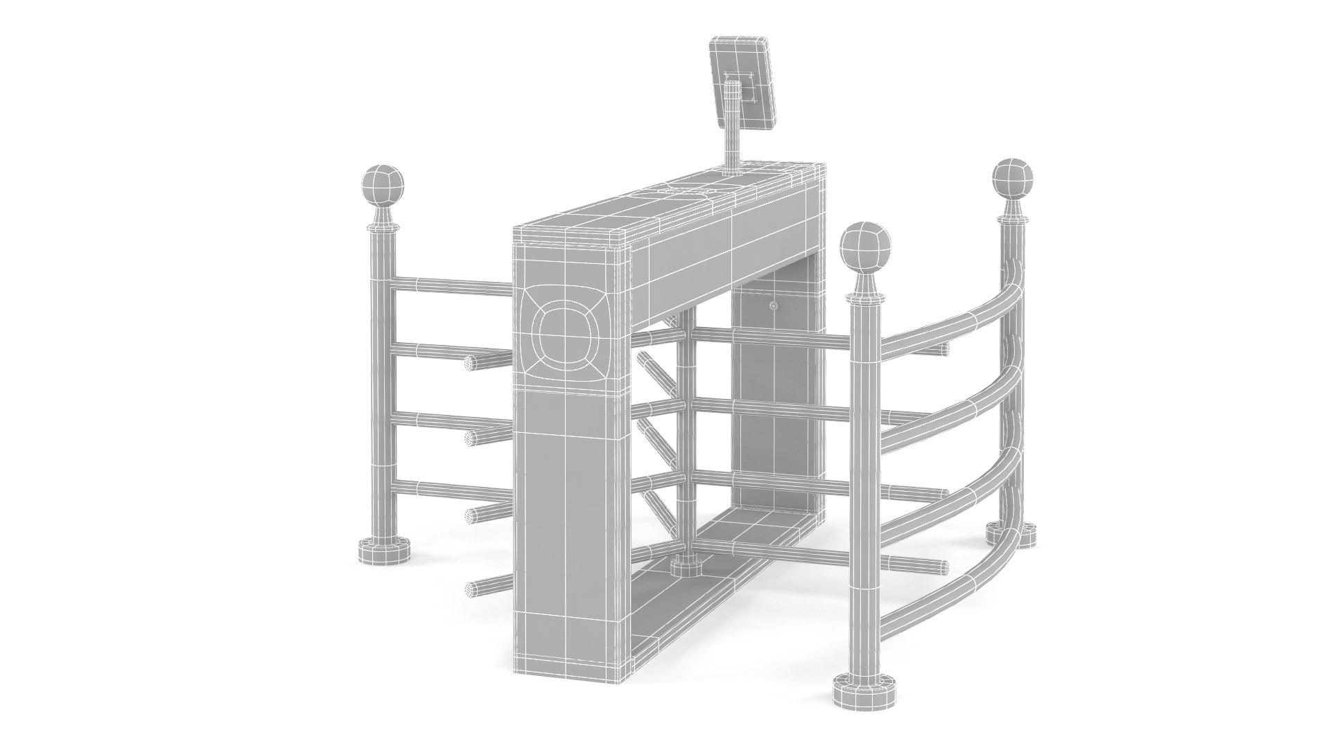 Turnstile Gate 3D model_11
