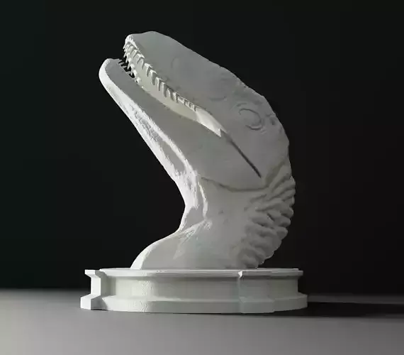 RAPTOR HEAD TROPHY FAN ART 