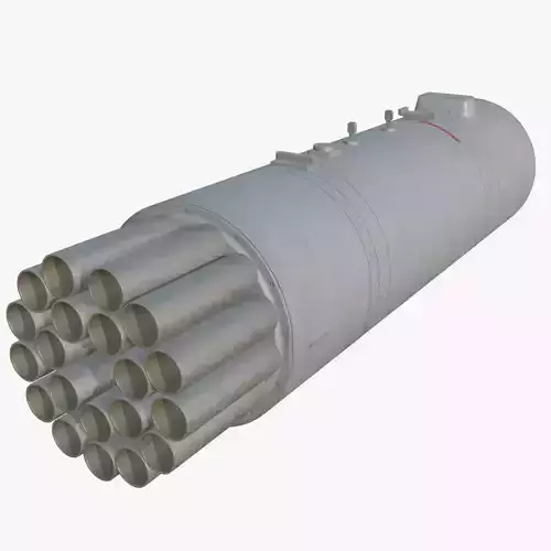 B8B20 Helicopter Unguided Rocket Pod Game Ready Model PBR 